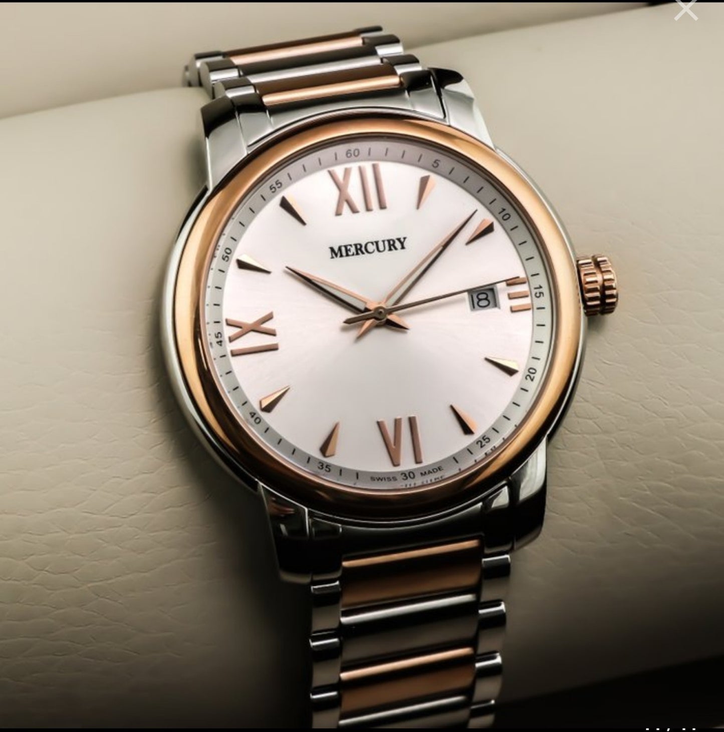 Mercury • Swiss Watch • Stainless Steel • Rose Gold • Quartz • 41mm 5ATM • ME410