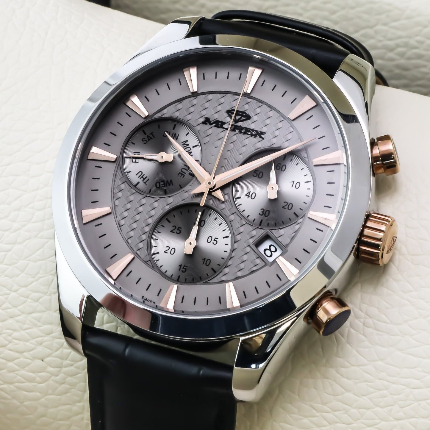 Murex • Swiss Chronograph Watch • Stainless Steel • Quartz • 44mm • MUC612