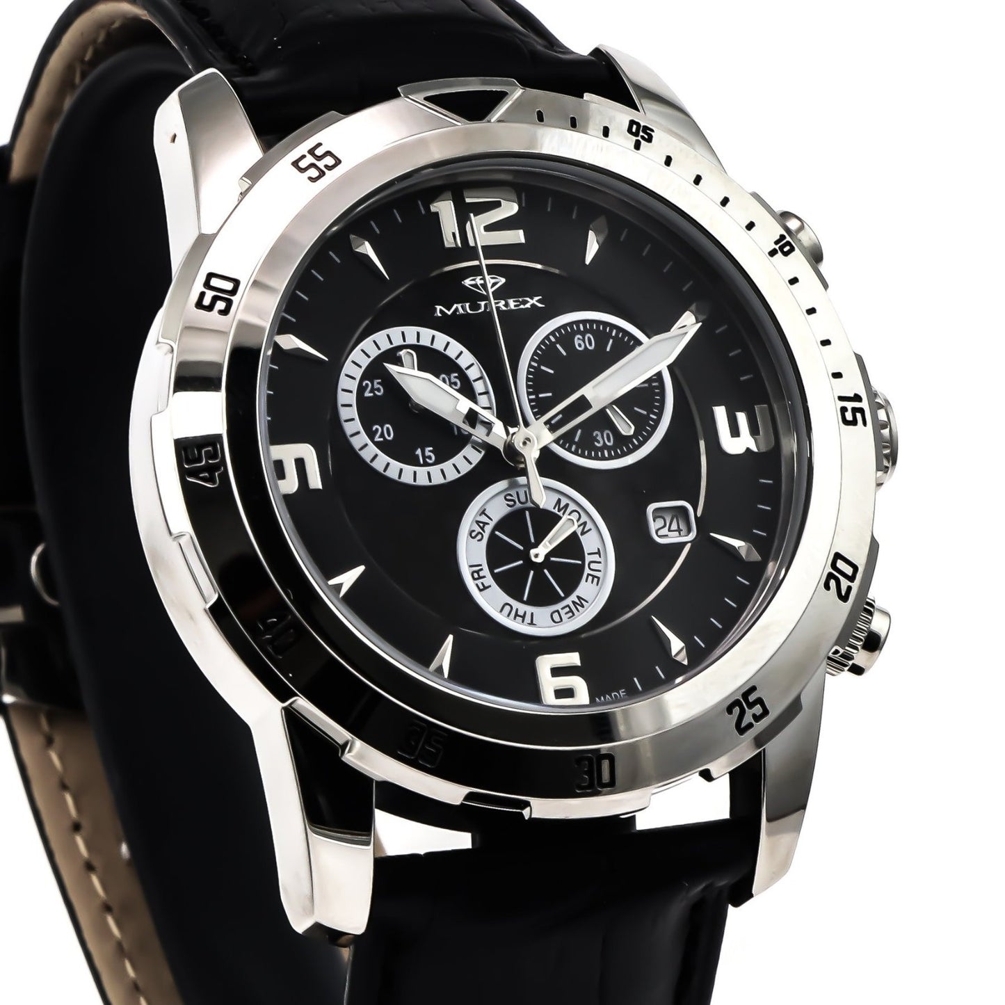 Murex • Swiss Chronograph Watch • Stainless Steel • Quartz • 45mm • MUC508