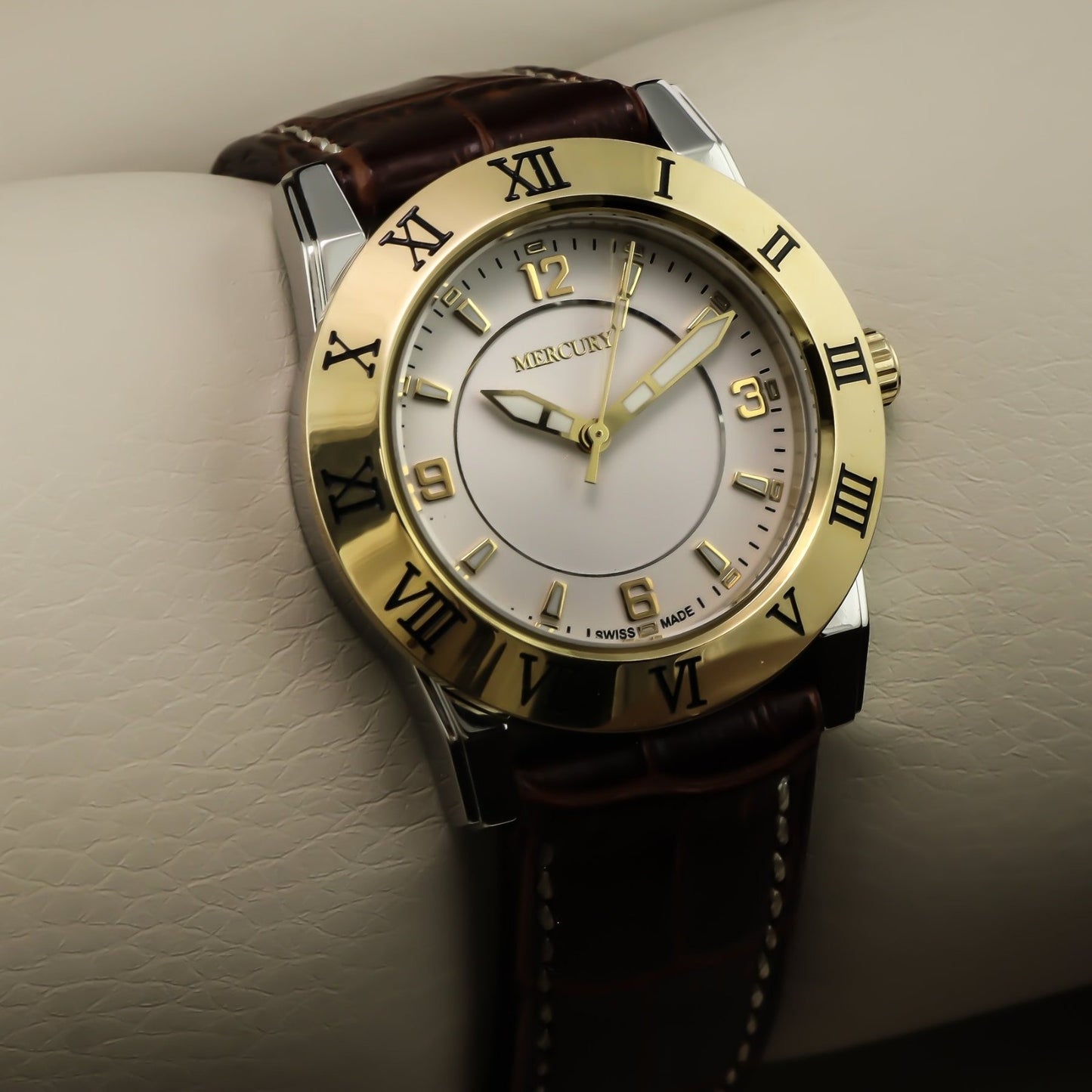 Mercury • Swiss Watch • Stainless Steel PVD Gold Quartz • 36mm • 5ATM • ME10230