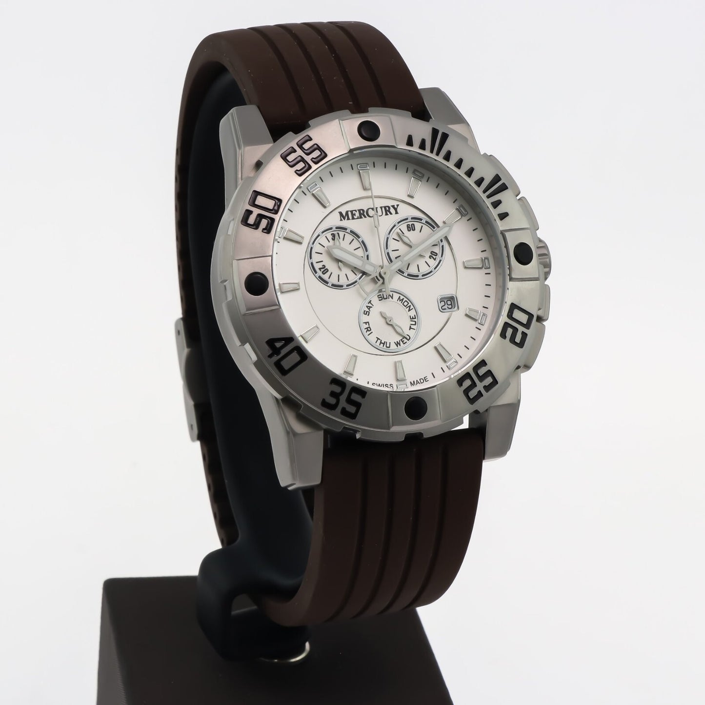 Mercury • Swiss Chronograp Watch • Stainless Steel • 44mm • Quartz • 5ATM