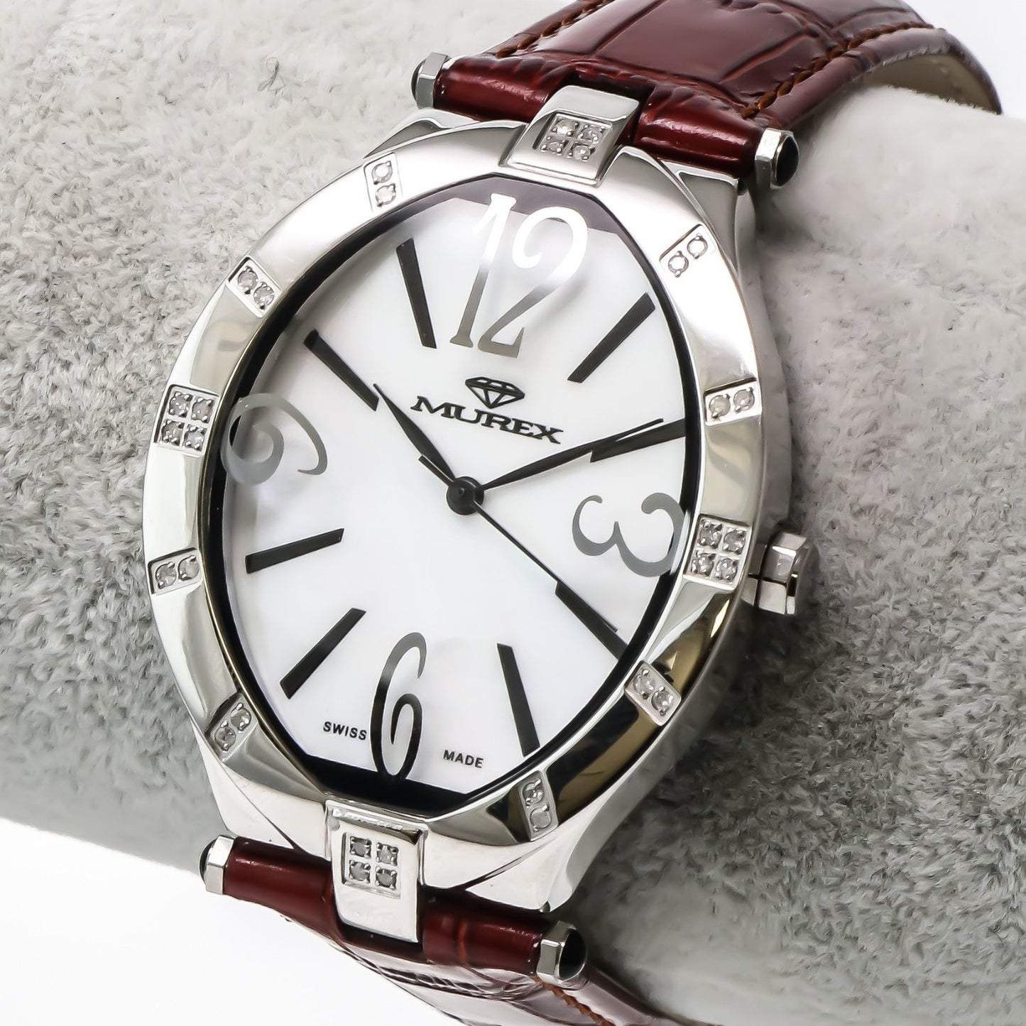 Murex • Swiss Diamond Watch • 32 SI White Diamonds .18ct • 34x41 mm • 3ATM
