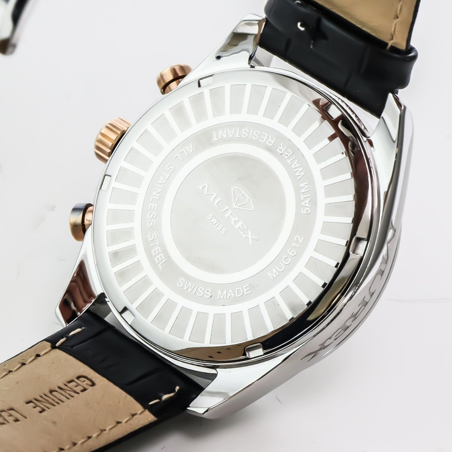 Murex • Swiss Chronograph Watch • Stainless Steel • Quartz • 44mm • MUC612