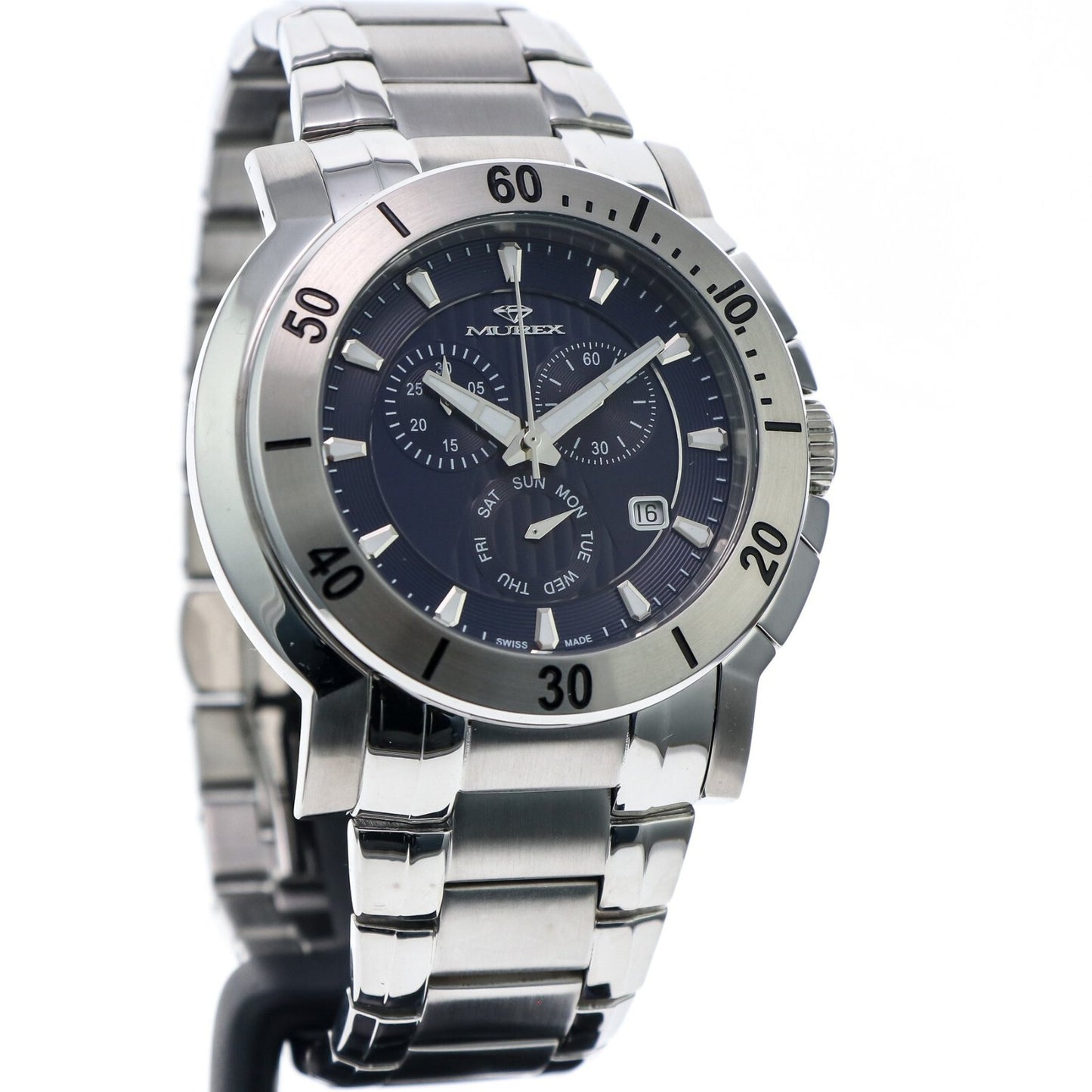 Murex • Swiss Chronograph Watch • Stainless Steel • Quartz 48mm • 5ATM • MUC578