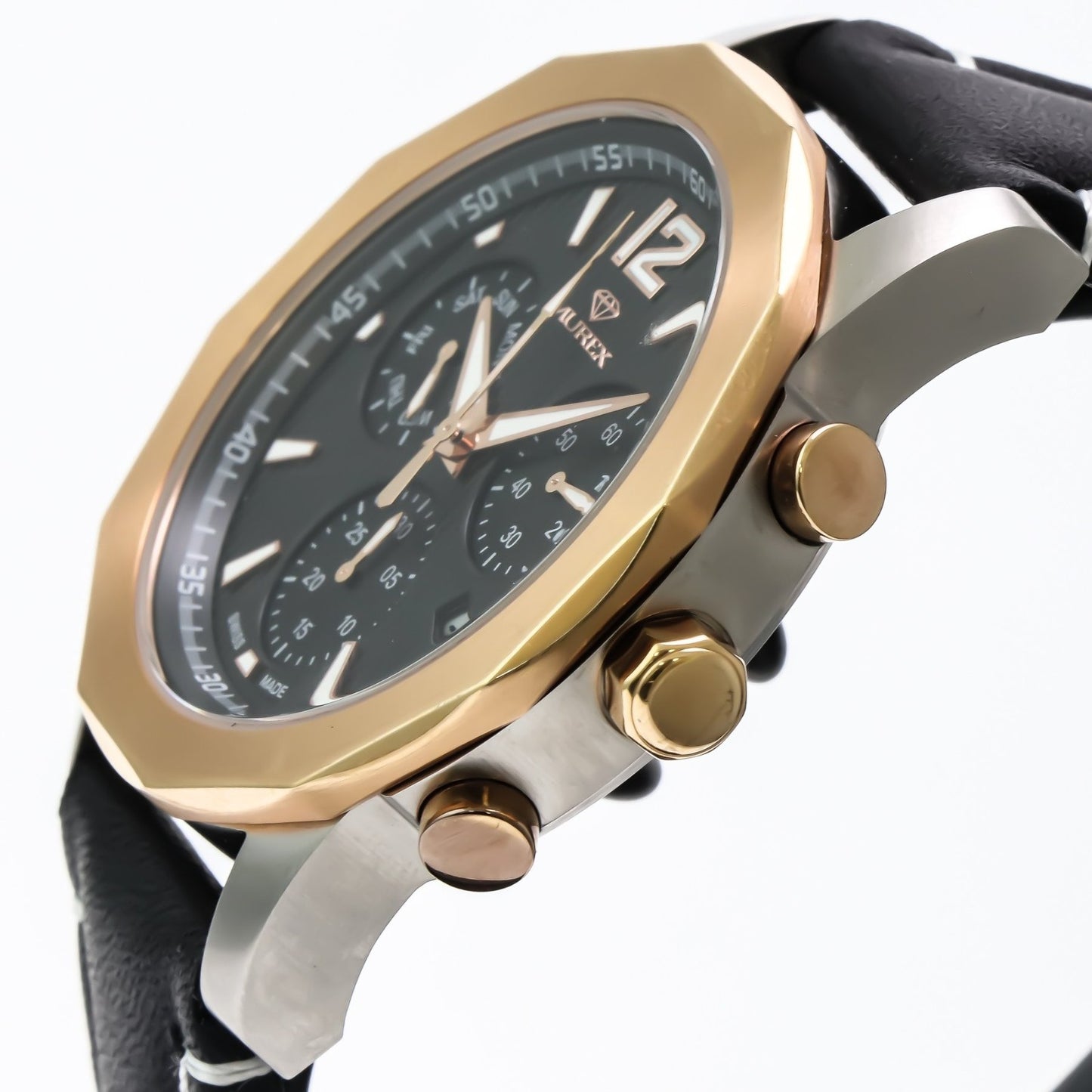 Murex • Swiss Chronograph Watch • Stainless Steel Quartz 44.7mm • 5ATM • MUC605