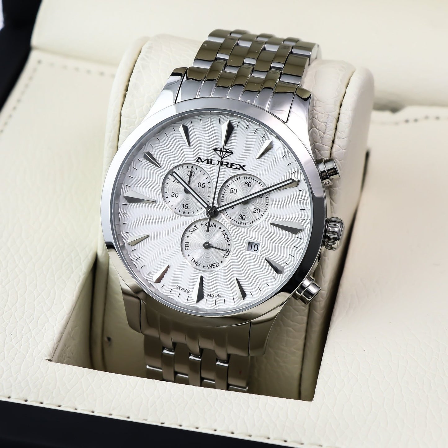 Murex • Swiss Chronograph Watch • Stainless Steel • Quartz • 44.5mm • MUC595
