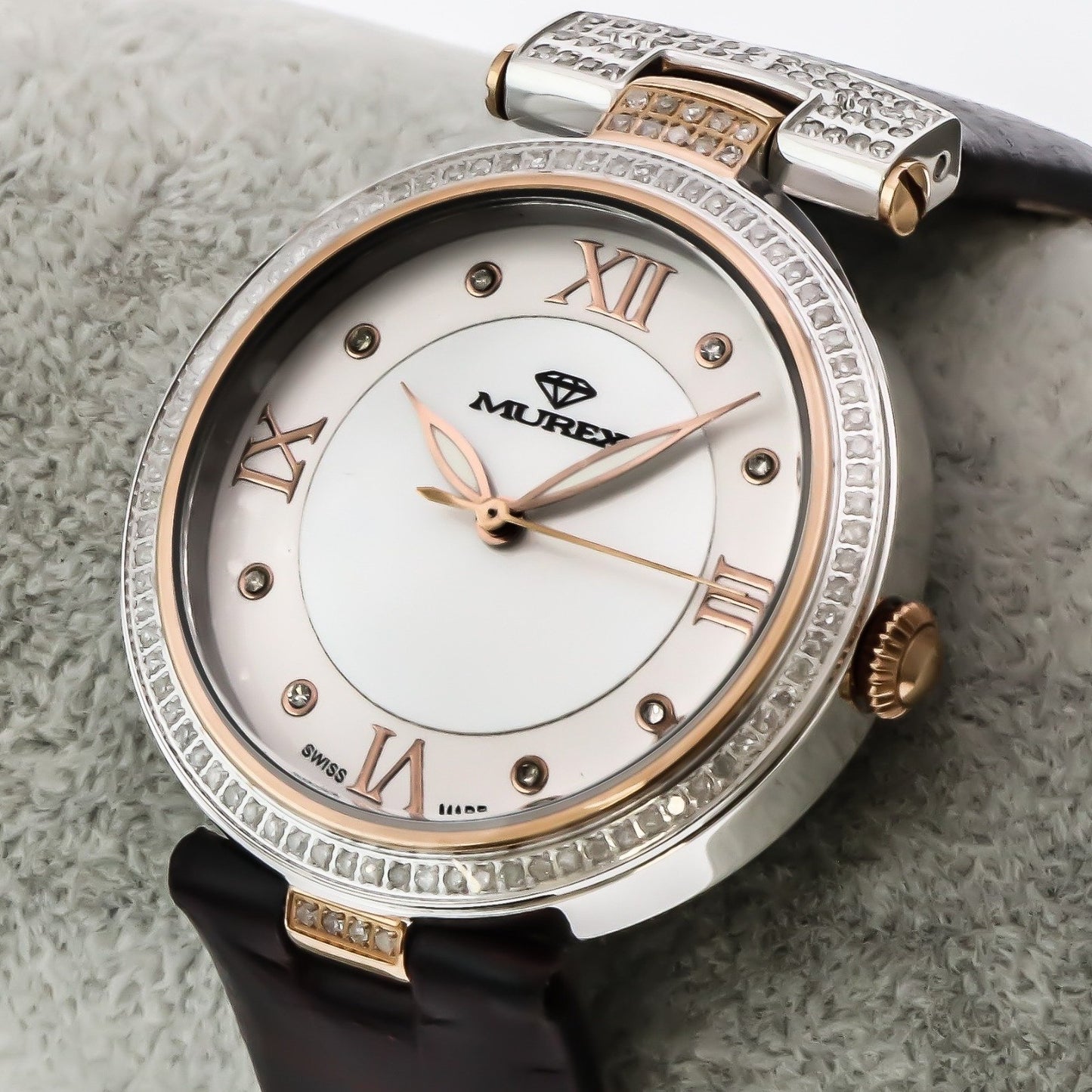 Murex • Swiss Diamond Watch • 136 SI Real White Diamonds 0.70ct • 5ATM • MUL589