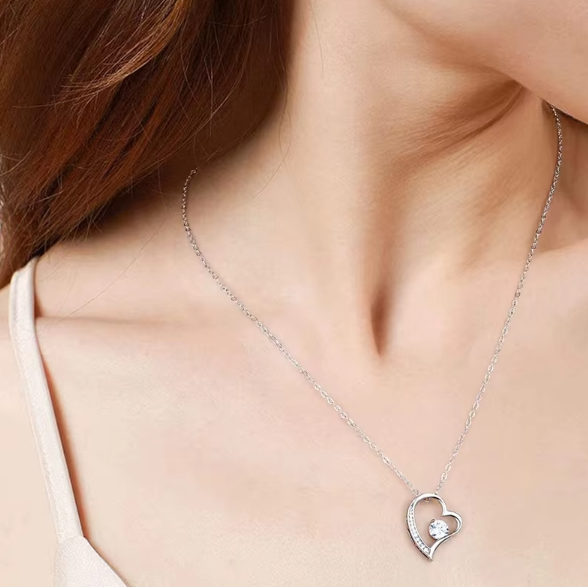 Heart Classic Zircon • Forever Love • Stainless Steel Jewelry Necklace