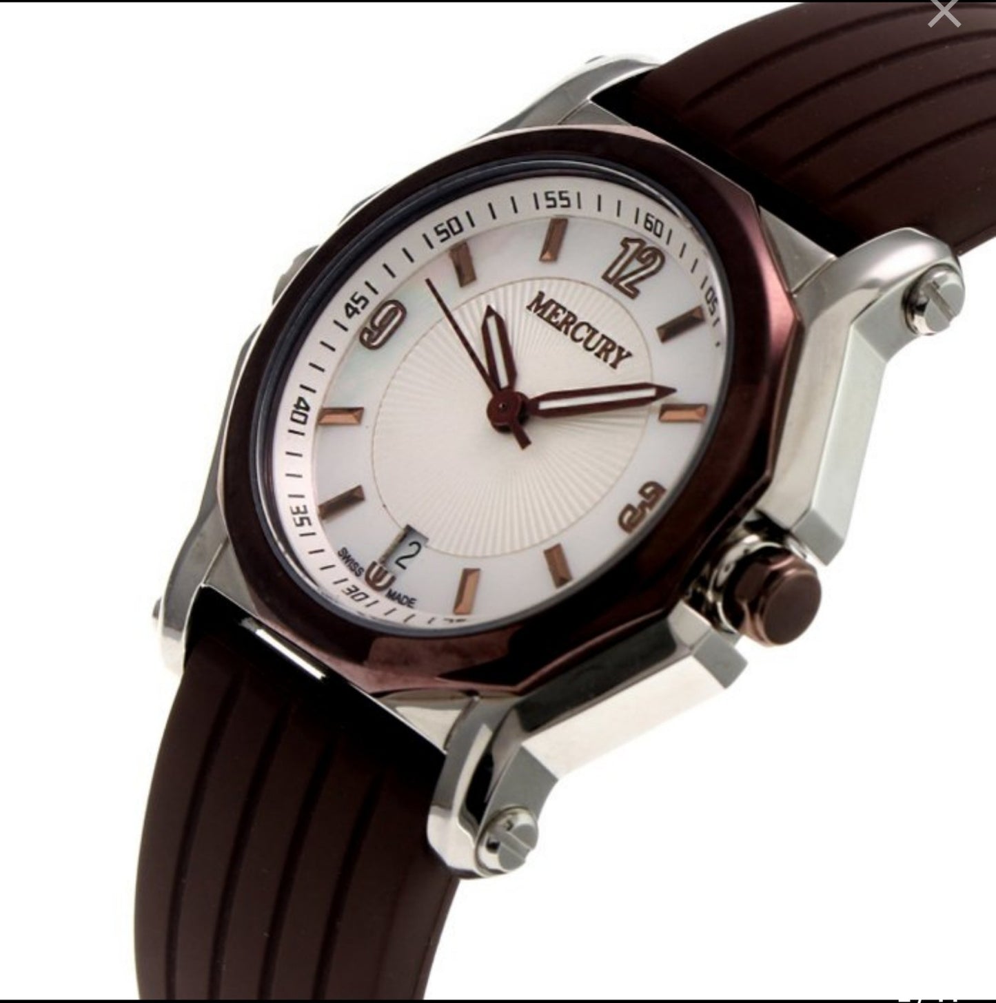 Mercury • Swiss Watch • Stainless Steel Quartz 39.50mm • Date • ME1080-SCX-1
