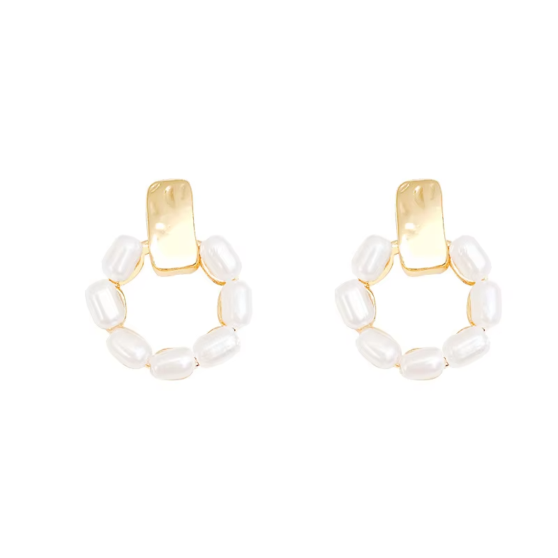 Pearl Ear Cuff Clip Earrings • Non Piercing • C-Shaped Minimalist Women Jewelry