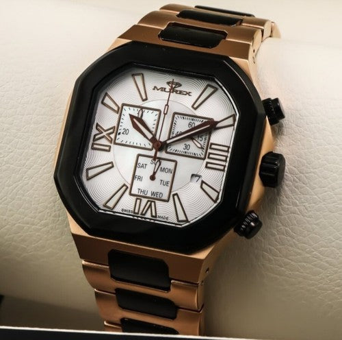 Murex • ISC880-RB-7 • Swiss Chronograph Watch • Chocolate • Date SubDay • 3ATM