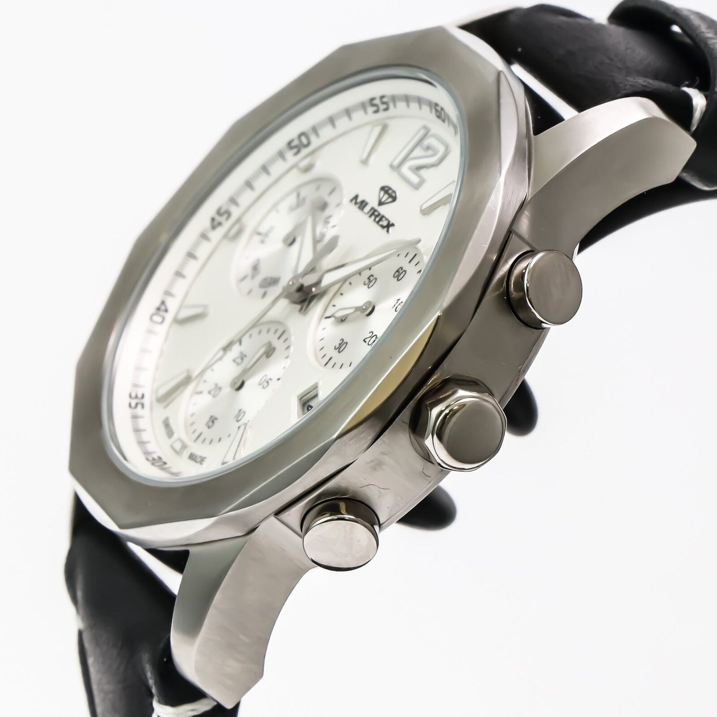 Murex • Swiss Chronograph Watch • Stainless Steel Quartz 44.7mm • 5ATM • MUC605