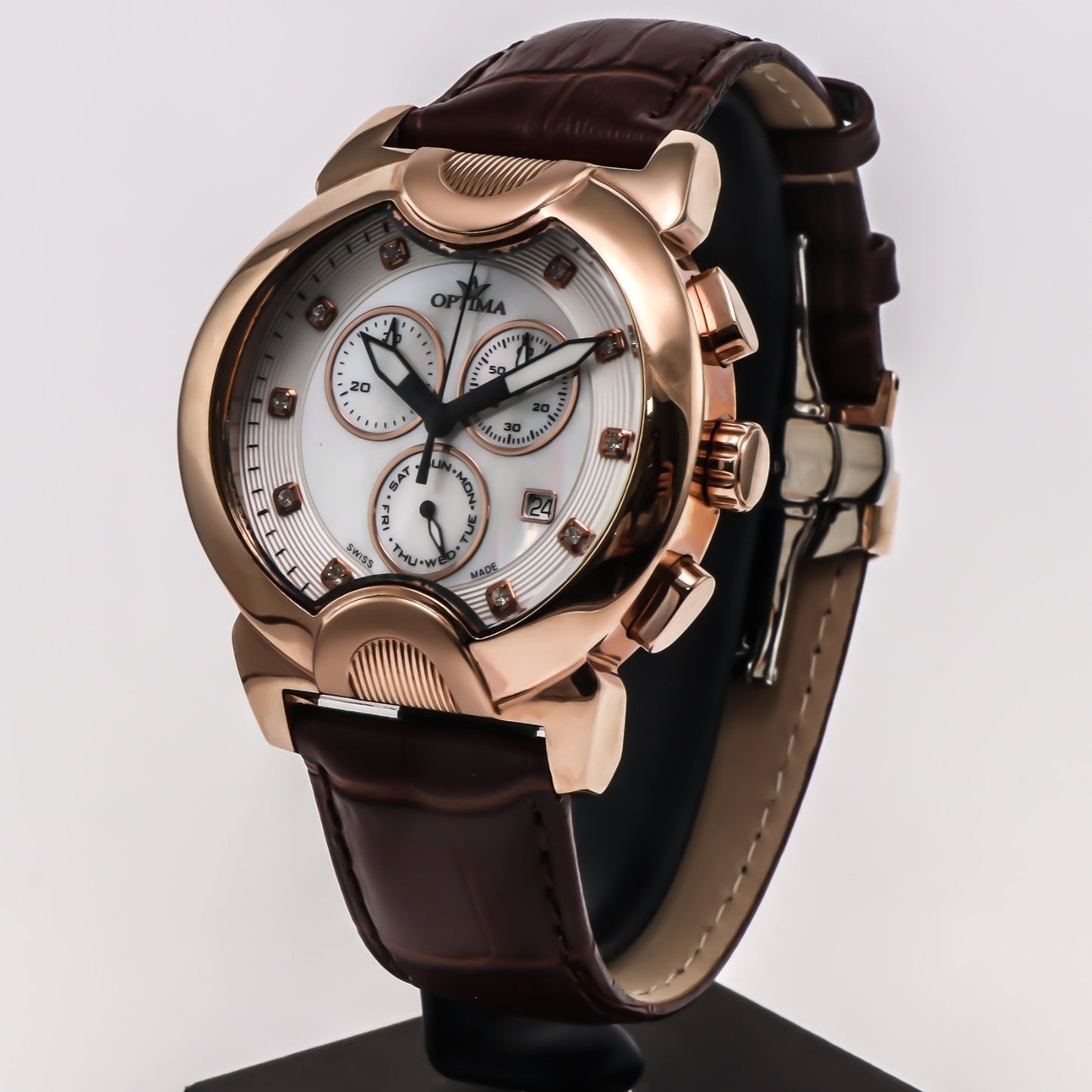 Optima • 45.9 mm •Swiss Chronograph Watch • Date SubDay • WR30MM • OSC233
