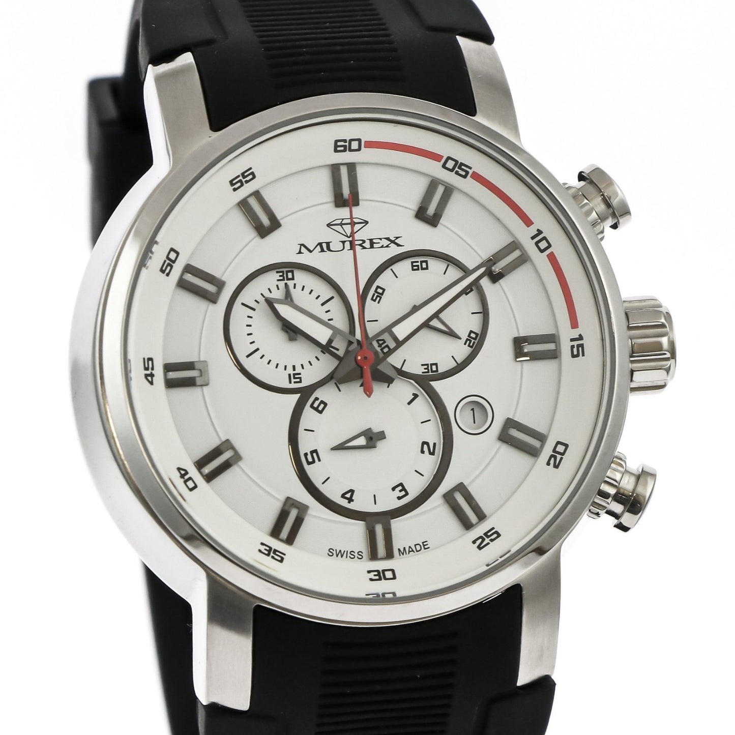 Murex • Swiss Chronograph Watch • Stainless Steel • Quartz • 45mm • MUC555