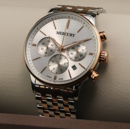 Mercury • Swiss Chronograph Watch • ME395-SR-1 • 47mm • Stop Second