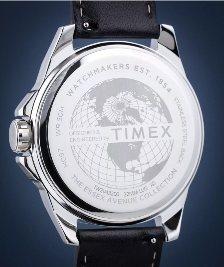 Timex Men Watch Harborside • Stainless Steel • 44mm • Quartz • 5ATM • TW2V43200