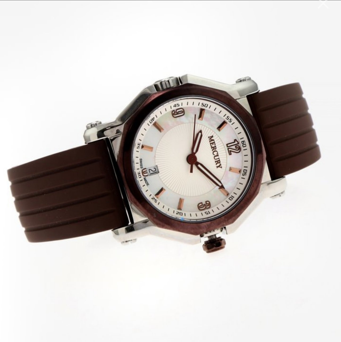 Mercury • Swiss Watch • Stainless Steel Quartz 39.50mm • Date • ME1080-SCX-1