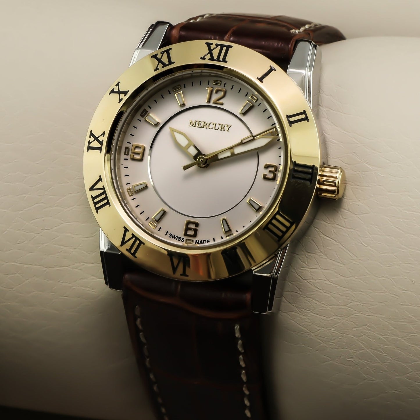 Mercury • Swiss Watch • Stainless Steel PVD Gold Quartz • 36mm • 5ATM • ME10230