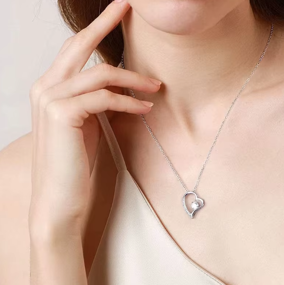 Heart Classic Zircon • Forever Love • Stainless Steel Jewelry Necklace