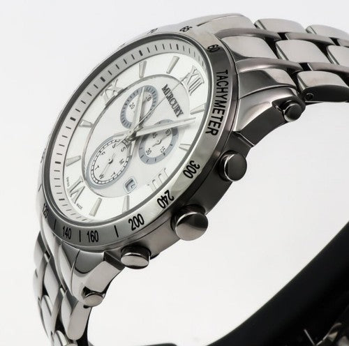 Mercury • ME335-SS-1 • Swiss Chronograph Watch • 45mm • Date SubDay • 5 ATM