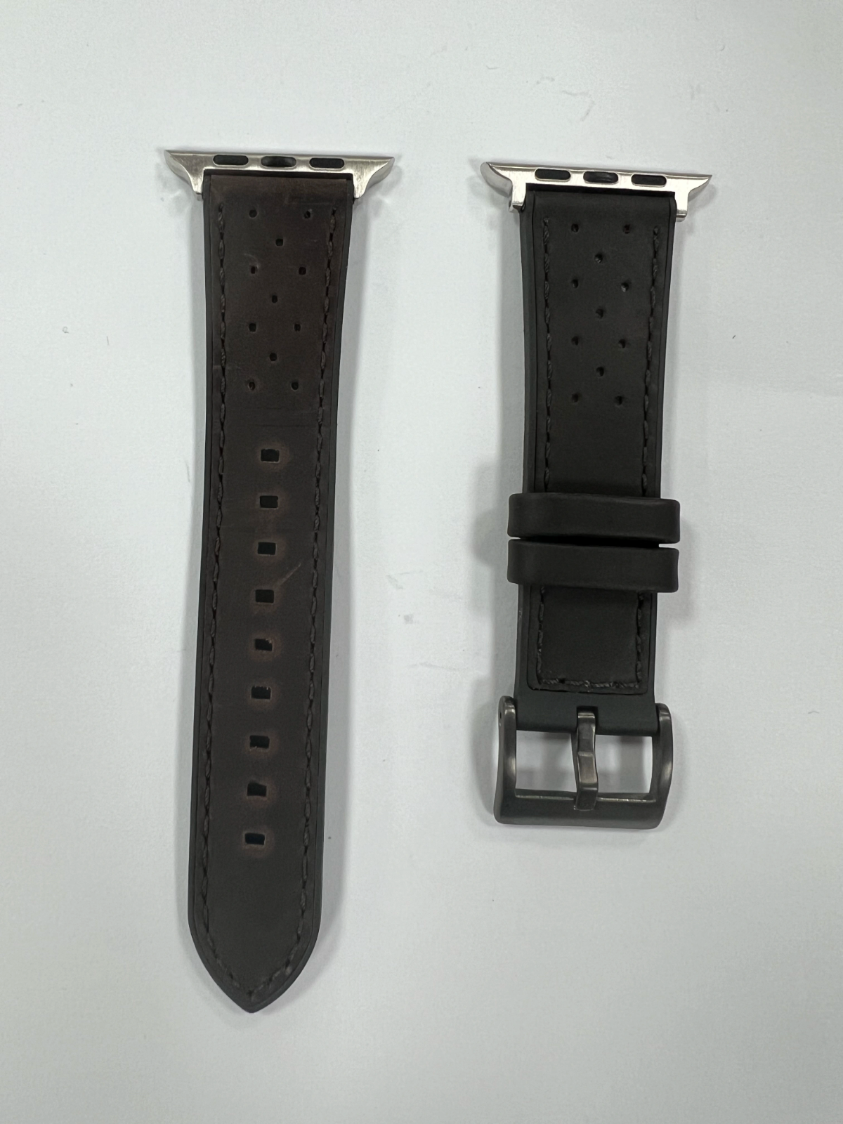 Luxury Leather iWatch Band Compatible w Apple Watch • 38/40/41 or 42/44/45/46/49