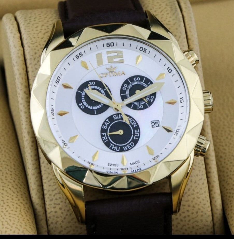 Optima • Swiss Chronograph Watch • OSC268-GL-7 • Day Date • Quartz