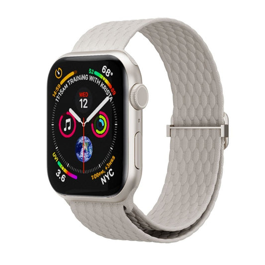 Watch Band • Apple Watch Compatible • Scale Pattern • Nylon Adjustable Elastic