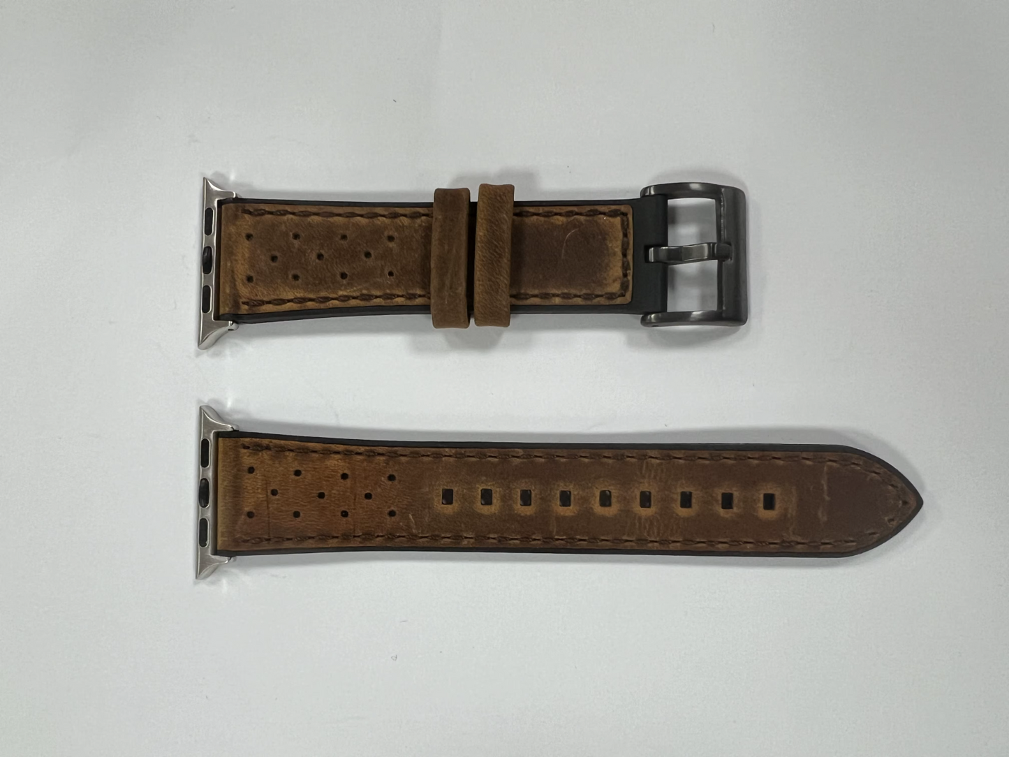 Top Grain Leather Watch Band • Apple Watch Compatible • Adjustable
