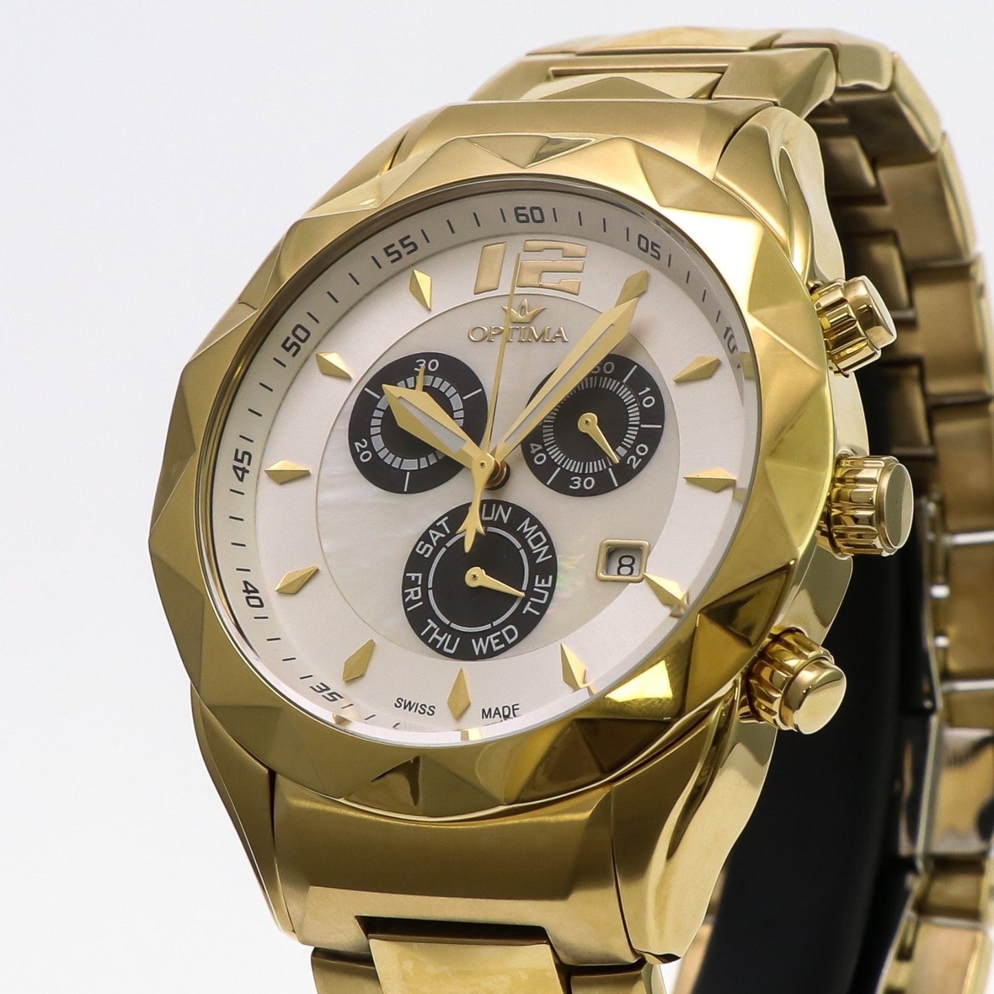 Optima • Swiss Chronograph Watch • Stainless Steel •  44mm • 5ATM • OSC268