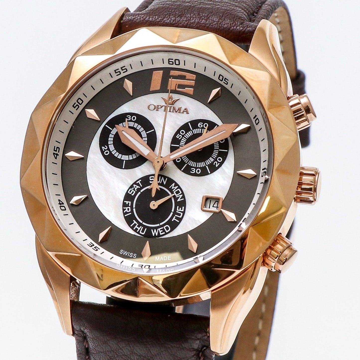 Optima • Swiss Chronograph Watch • Stainless Steel • 44mm • Quartz • OSC268