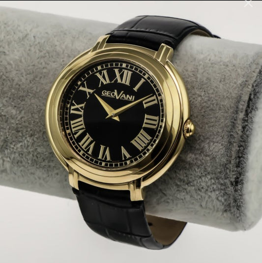 Geovani • Swiss Watch • Stainless Steel PVD Gold • 42.90mm • Quartz 3ATM •GOB503