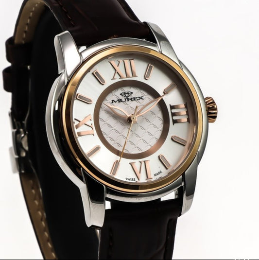 Murex • Swiss Watch • Stainless Steel Rose Gold Quartz • 39x45mm • 5ATM • MUL550
