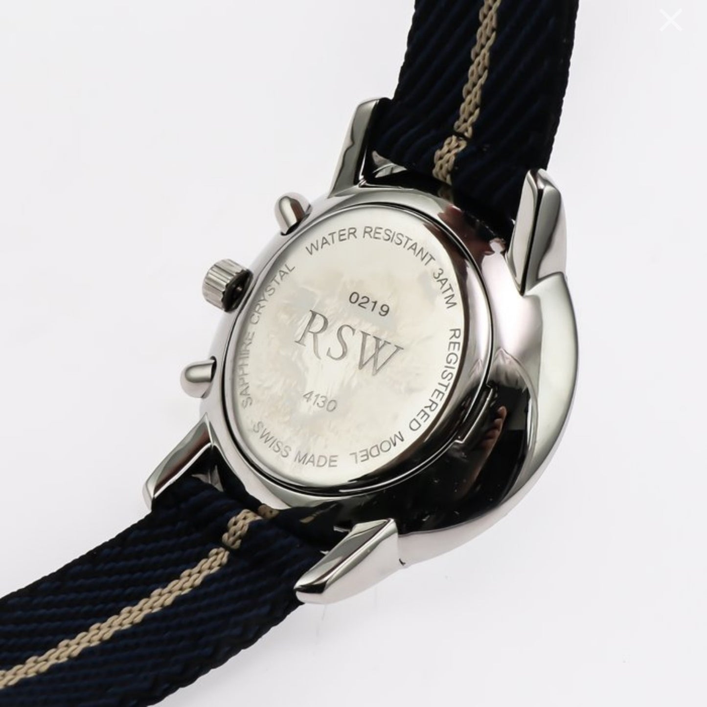 RSW • Swiss Chronograph Watch • Stainless Steel • 45mm • Quartz • 3ATM • RSW4130