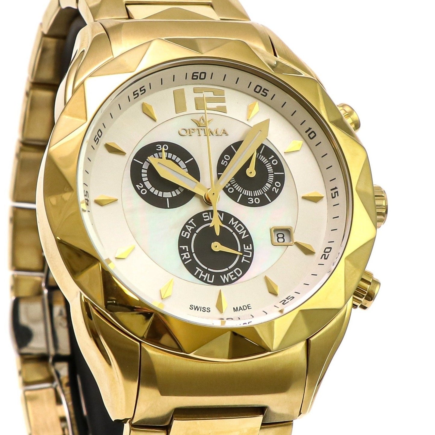 Optima • Swiss Chronograph Watch • Stainless Steel •  44mm • 5ATM • OSC268