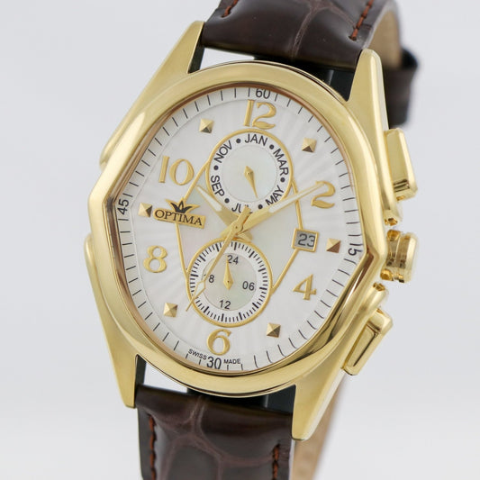 Optima • Swiss Watch • Stainless Steel • 42 mm x 44.5mm• Quartz • 5ATM • OSC272