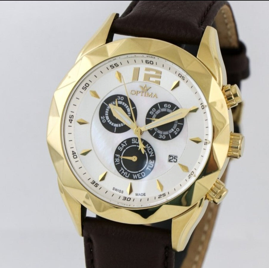 Optima • Swiss Chronograph Watch • OSC268-GL-7 • Day Date • Quartz