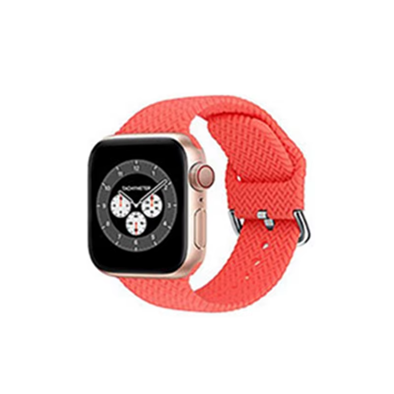 Woven Watch Band • Apple Watch Compatible • Soft Silicone • Adjustable