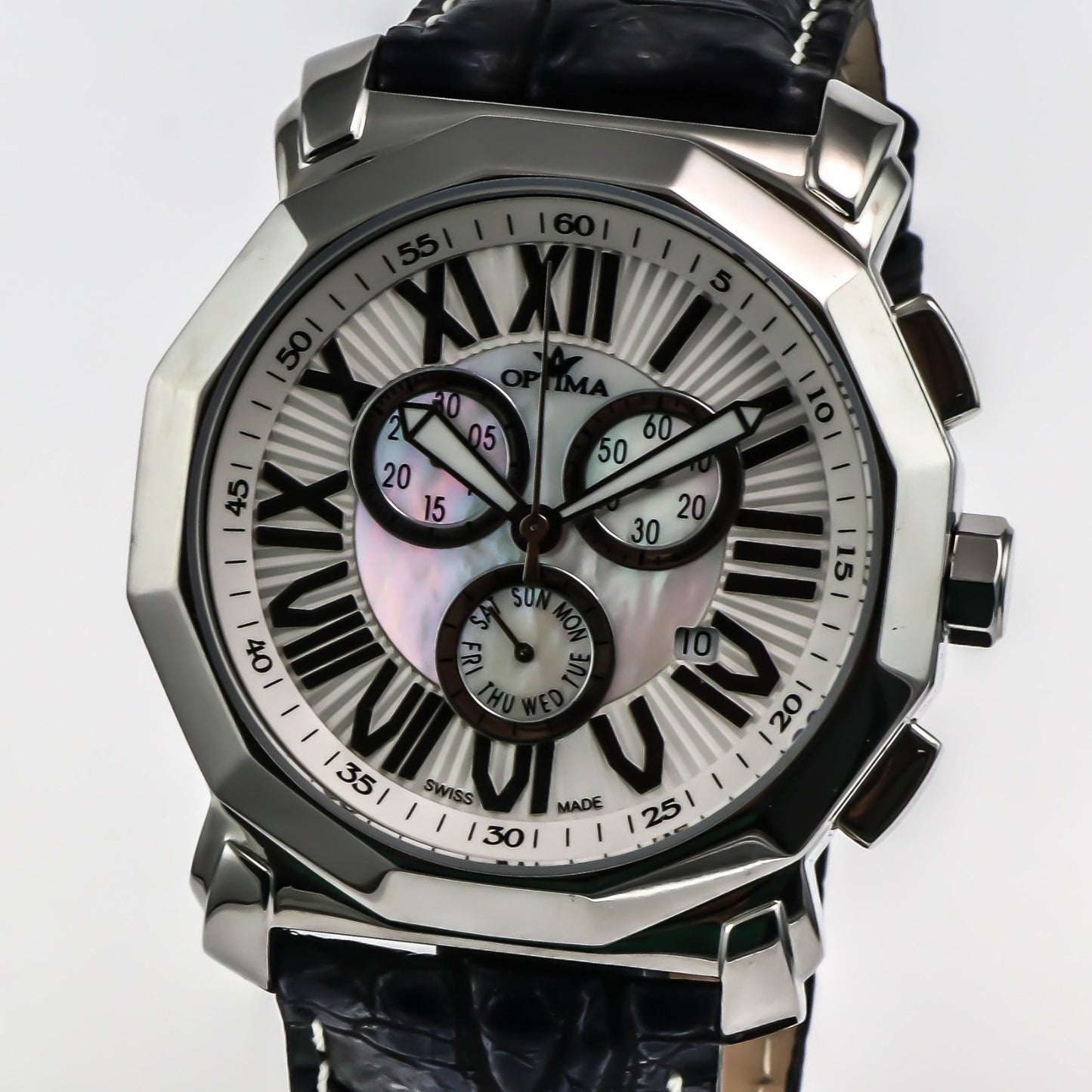 Optima • Swiss Chronograph Watch • Stainless Steel • 43 mm • Quartz • OSC248