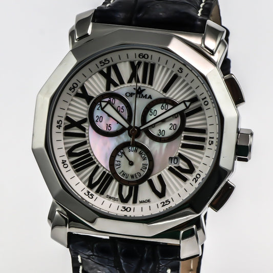 Optima • Swiss Chronograph Watch • Stainless Steel • 43 mm • Quartz • OSC248