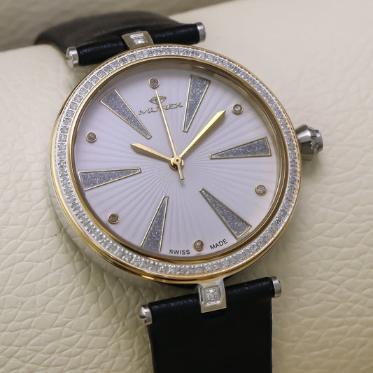 Murex • Swiss Diamond Watch • 88 White Diamonds 0.52ct • Quartz • MUL525