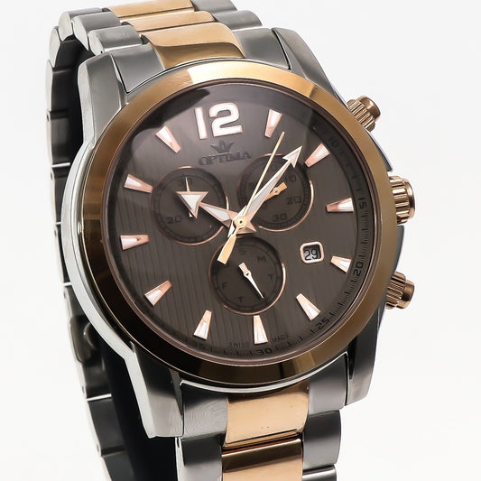 Optima • Swiss Chronograph Watch • Stainless Steel Quartz • 5ATM • OSC307