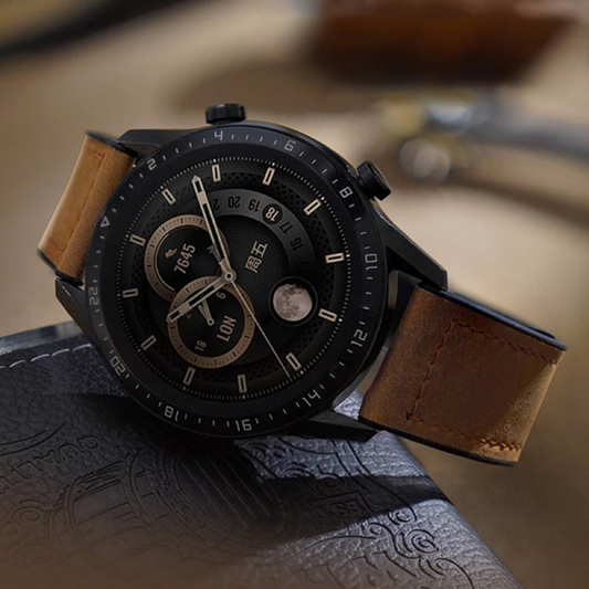 Leather Watch Band • Magnetic Clasp • Samsung Galaxy Watch Compatible Adjustable