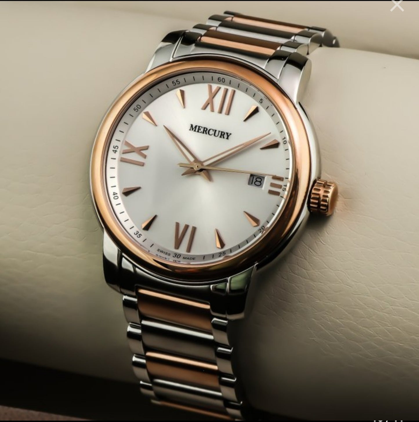 Mercury • Swiss Watch • Stainless Steel • Rose Gold • Quartz • 41mm 5ATM • ME410