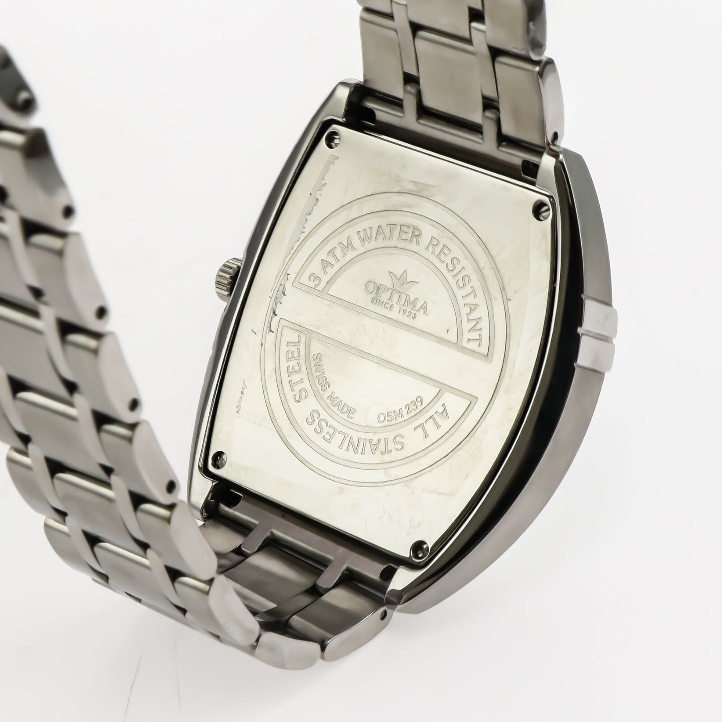 Optima • Swiss Watch • Stainless Steel • 43mm • Quartz • 3ATM • OSM239