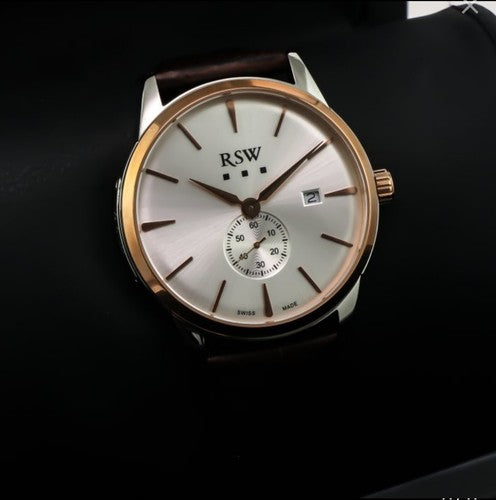 RSW • 44mm • Swiss Watch • PVD Rose Gold • Swiss Ronda • SubSeconds • RSWM106