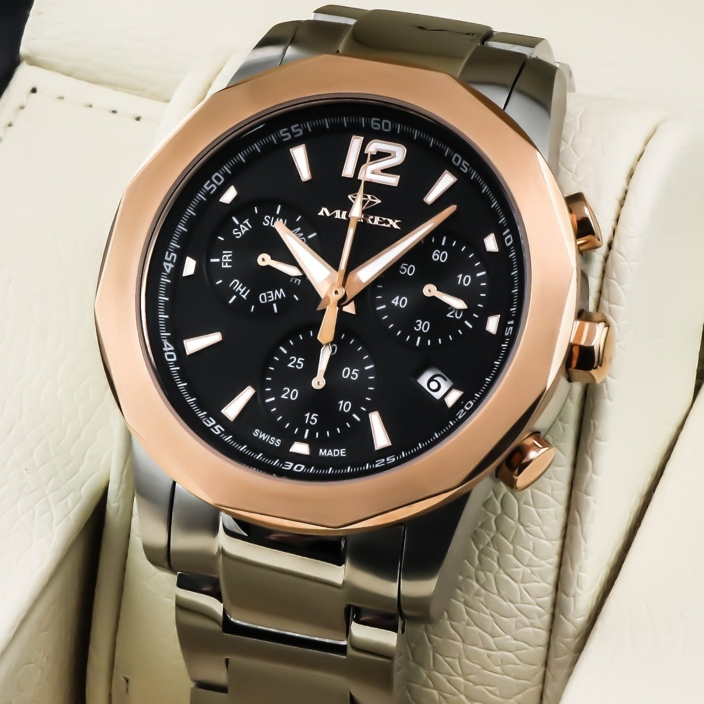 Murex • Swiss Chronograph Watch • Stainless Steel • Quartz • 44.7mm • MUC605