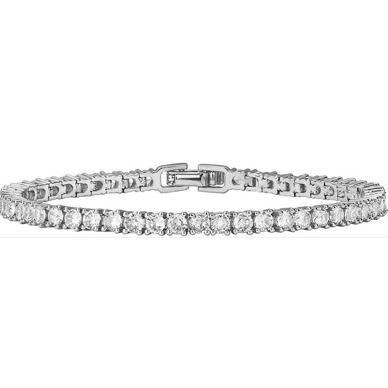 Gold Alloy Bracelet • 4mm • Tennis Friendship Hand Chain