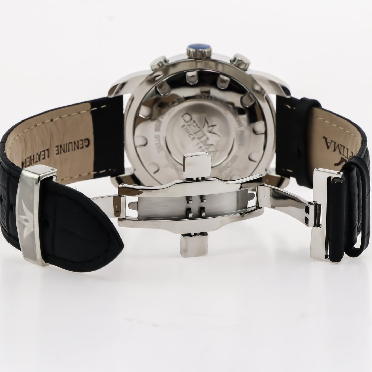 Optima • Swiss Chronograph • Stainless Steel • Quartz • 45.5mm • 5ATM • OSC328