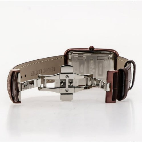 GEOVANI • Swiss Watch • Stainless Steel & Leather Quartz • 42x31mm • 3ATM GOB501