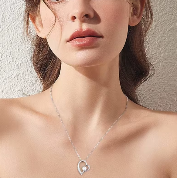 Heart Classic Zircon • Forever Love • Stainless Steel Jewelry Necklace